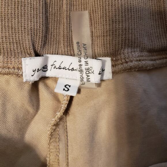 Young Fabulous & Broke YFB Tan Zipper Cargo Jogger Pants Women's Small - Picture 4 of 13